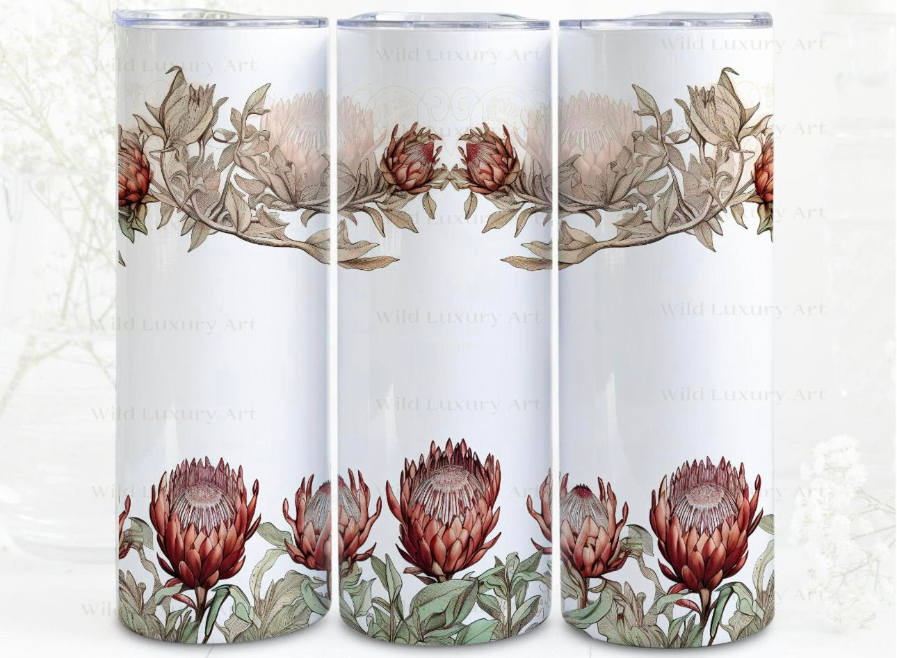 Protea flower tumbler