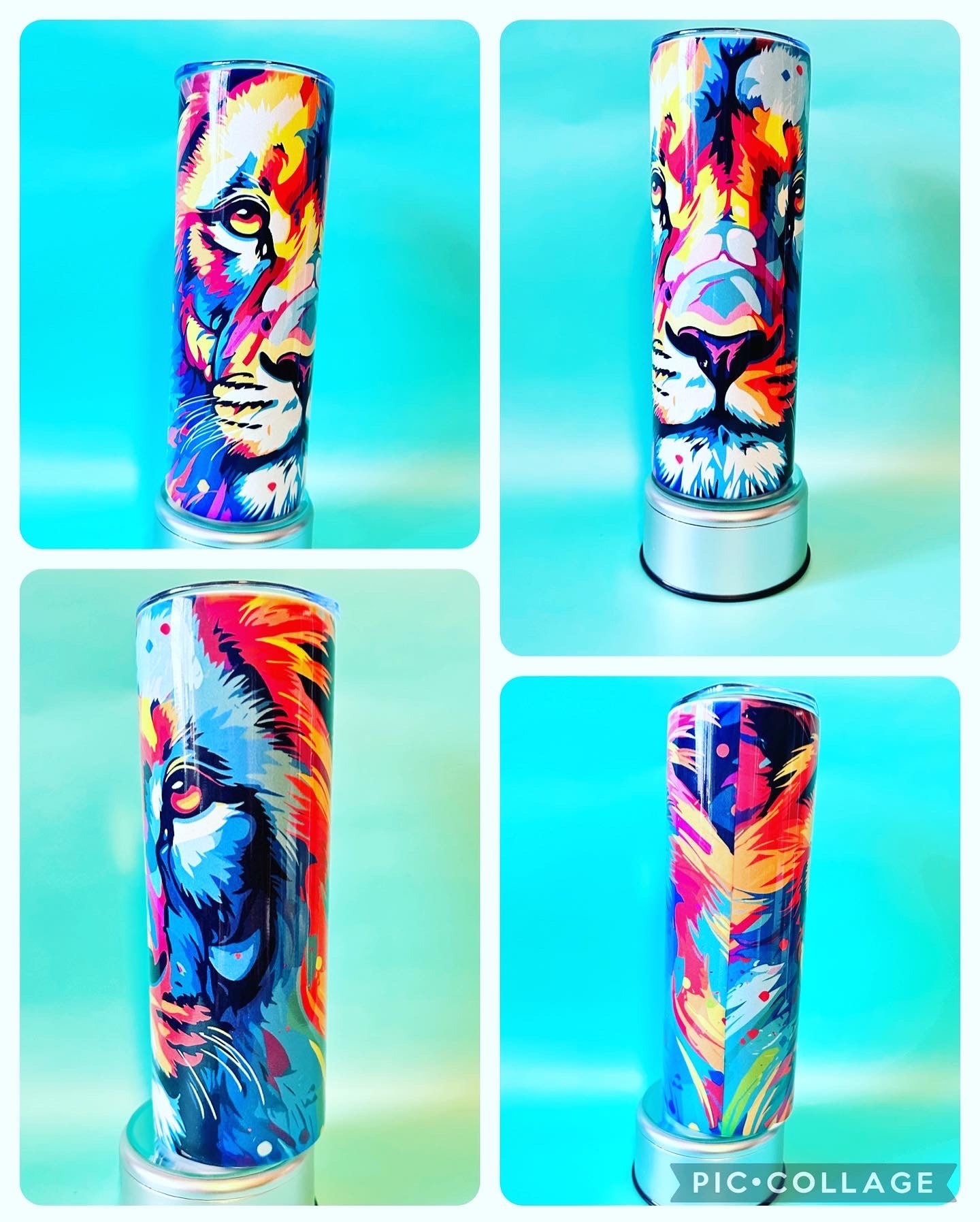 Lion tumbler 20oz insulated tumbler