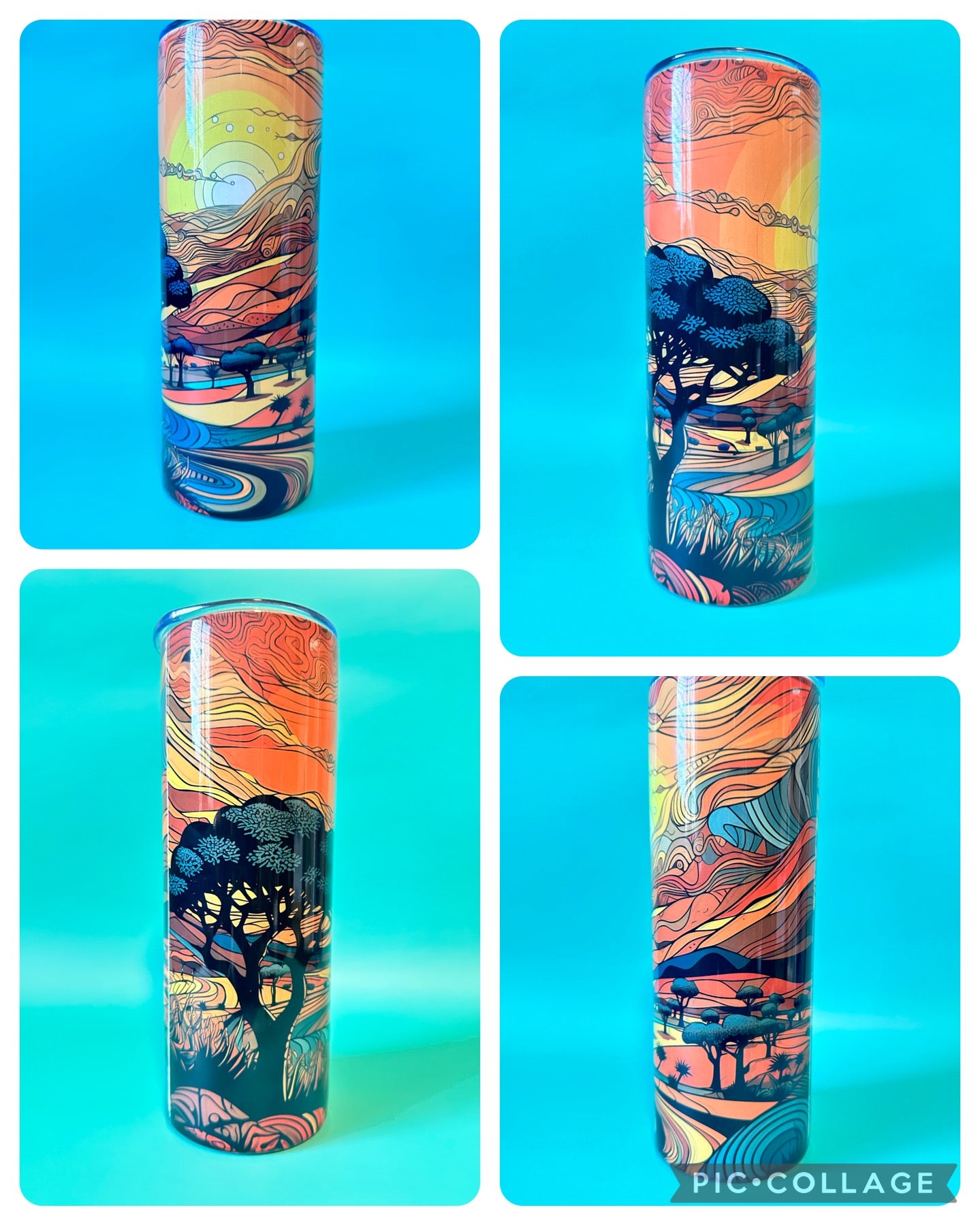 Scenic landscape tumbler 20oz insulated tumbler