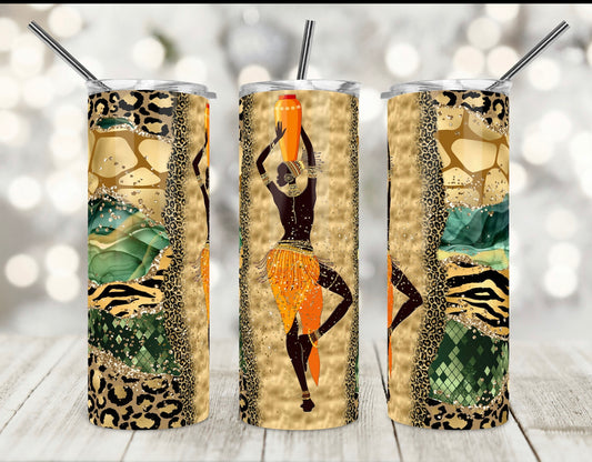 African ethnic arcana tumbler