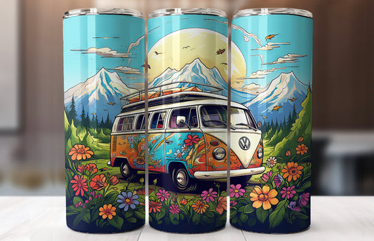 VW hippie bus tumbler 20oz tumbler